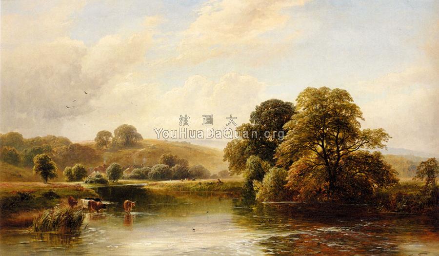 The Trent Near Ingleby - 乔治·特纳